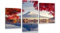  Góra Fuji Japonia obraz tryptyk na płótnie 3 częściowy