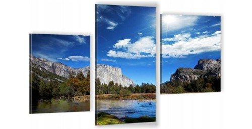obraz canvas tryptyk ALPY SZCZYTY GÓR 