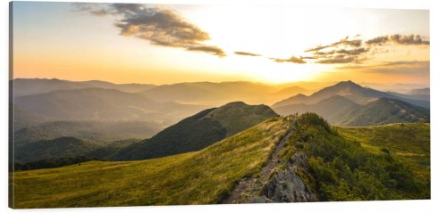 OBRAZ canvas PANORAMA bieszczady góry 