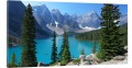 OBRAZ canvas panoramiczny do salonu jezioro Moraine 