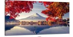 OBRAZ canvas do salonu sypialni góra wulkan Japonia