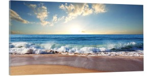 OBRAZ canvas panoramiczny fala morze
