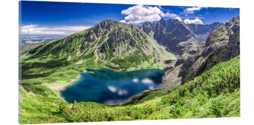 OBRAZ canvas PANORAMA do salonu tatry czarny staw 