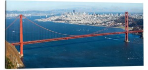 OBRAZ canvas PANORAMA SAN FRANCISCO GOLDEN GATE MOST