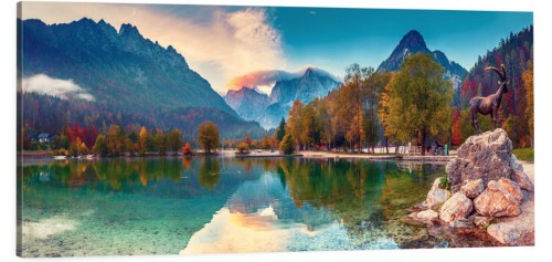 OBRAZ canvas góry jezioro panorama tatry 