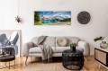 OBRAZ canvas PANORAMA jezioro górskie alpy góry