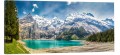 OBRAZ canvas PANORAMA jezioro górskie alpy góry