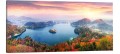 OBRAZ canvas PANORAMA jezioro w górach góry jesień 