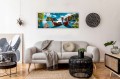 OBRAZ canvas panoramiczny Łódka egzotyka tajlandia 