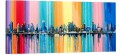 OBRAZ canvas PANORAMA miasto drapacze jak malowany