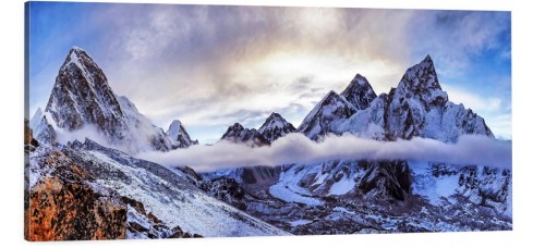 OBRAZ canvas PANORAMA mount everest himalaje 