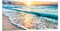 OBRAZ canvas panoramiczny plaża zachód słońca piasek 