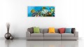 OBRAZ canvas panoramiczny ryby rafa akwarium