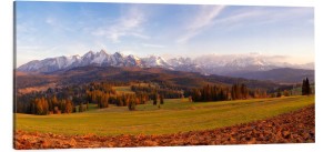 OBRAZ canvas PANORAMA Tatry jesienią góry jesień 