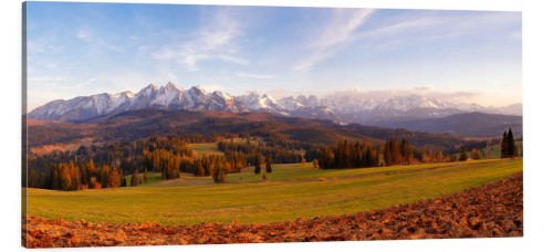 OBRAZ canvas PANORAMA Tatry jesienią góry jesień 