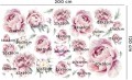 PIWONIE KWIATY PEONIE NAKLEJKI NA ŚCIANĘ dla dzieci