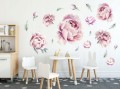 PIWONIE KWIATY PEONIE NAKLEJKI NA ŚCIANĘ dla dzieci
