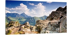OBRAZ canvas PANORAMA gór widok na góry szczyty 
