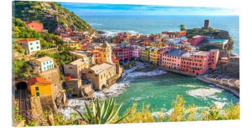 OBRAZ canvas PANORAMA Włochy Italia Zatoka