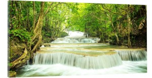 OBRAZ panoramiczny canvas na płótnie wodospad 