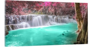 OBRAZ panoramiczny canvas na płótnie wodospad Tajlandia