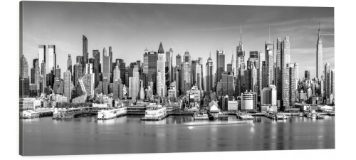 OBRAZ canvas PANORAMA New York czarno biały drapacze chmur