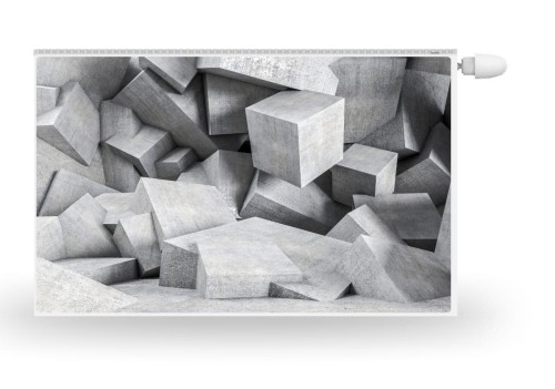 Mata magnetyczna na kaloryfer kostki 3D abstrakcja
