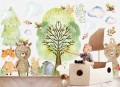 ZWIERZĘTA LEŚNE FORESTLAND NAKLEJKI NA ŚCIANĘ dla dzieci 
