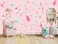 PASTEL MOTYLE NAKLEJKI NA ŚCIANĘ dla dzieci