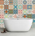 naklejki na kafelki płytki Portugalskie wzory kolorowe Azulejos