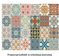 naklejki na kafelki płytki Portugalskie wzory kolorowe Azulejos