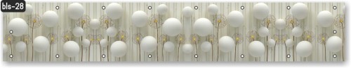 Osłona balkonowa na wymiar kwiaty kule 3d