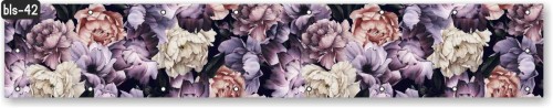 Osłona balkonowa na wymiar kwiaty piwonie pastele