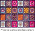 naklejki na kafelki płytki Hiszpański kolorowy patchwork 