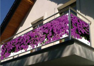 Osłona balkonowa na wymiar kwiaty dekoracja balkonowe