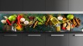 FOTOTAPETA DO KUCHNI ZMYWALNA przyprawy warzywa zioła 