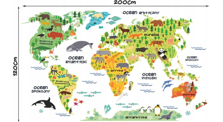 MAPA ŚWIATA ZE ZWIERZĘTAMI 200x120.jpg