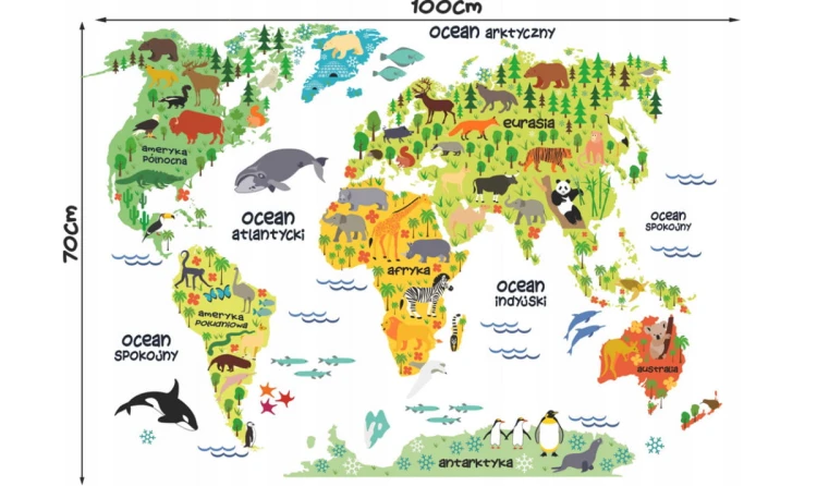 MAPA ŚWIATA ZE ZWIERZĘTAMI 100x70.jpg