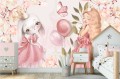 Fototapeta dla dzieci 3d baletnice balet balony