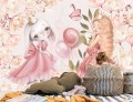 Fototapeta dla dzieci 3d baletnice balet balony
