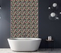 Panel Dekoracyjny 100x50 PCV  Kwiaty Ptak Retro