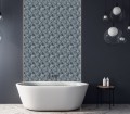Panel Dekoracyjny 100x50 PCV  Kwiaty Tropiki Ciemne