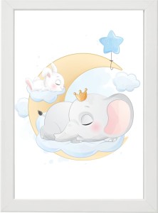 PLAKAT OBRAZEK Śpiący słoń