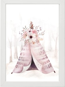 PLAKAT OBRAZEK Namiot kwiaty