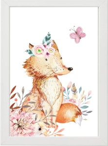 PLAKAT OBRAZEK Lis kwiaty