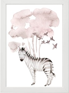 PLAKAT OBRAZEK  Zebra sawanna