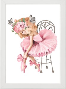 PLAKAT OBRAZEK Baletnica na ksześle