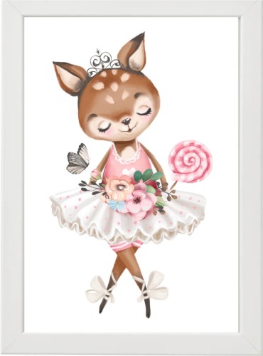 PLAKAT OBRAZEK Lis baletnica