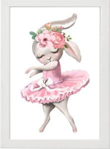 PLAKAT OBRAZEK Królik baletnica 2