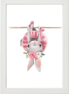 PLAKAT OBRAZEK Królik baletnica 3